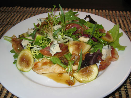 Chicken Paillard with Fresh Fig Salad