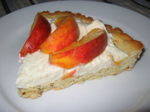 Fresh Peach Tart with Mascarpone