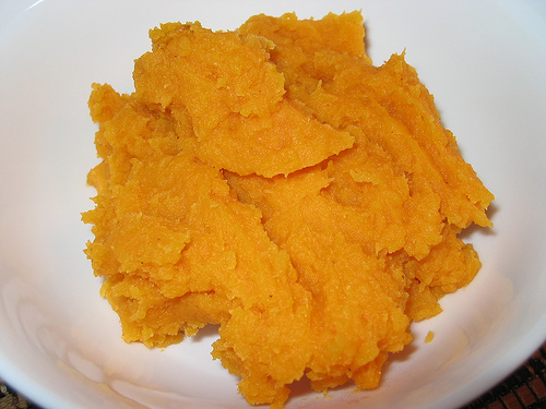 Mashed Sweet Potatoes with Maple Syrup