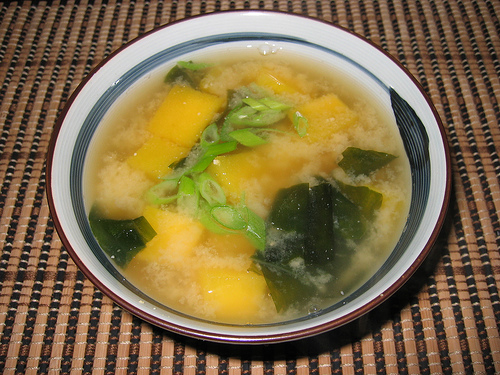 Butternut Squash and Wakame Miso Soup