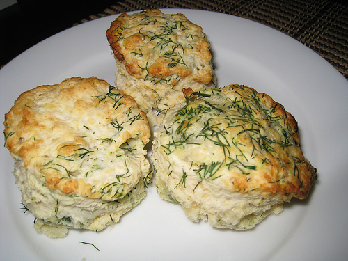 Buttermilk Biscuits with Cheddar and Dill