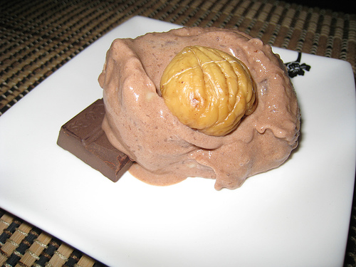 Chestnut and Chocolate Ice Cream