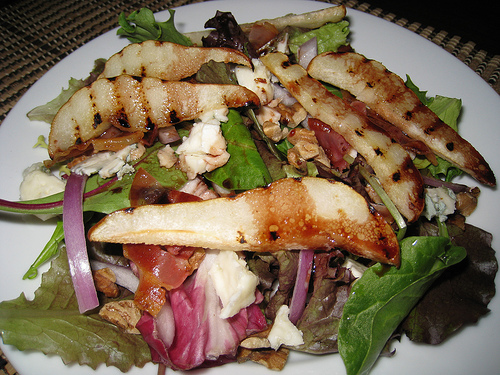Grilled Pear Salad With Port Vinaigrette