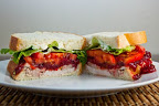 Turkey Sandwich with Cranberry Sauce