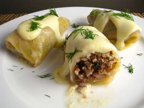 Lahanodolmades (Stuffed Cabbage)