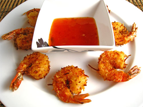 Coconut Shrimp with Apricot Sweet Chili Dipping Sauce - Closet Cooking