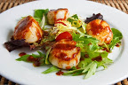 Maple and Miso Scallops