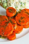 Maple Glazed Carrots with Dill