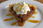 Maple Pecan Pie with Maple Whipped Cream and Maple Syrup