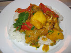 Chicken, Red Pepper and Mango Curry
