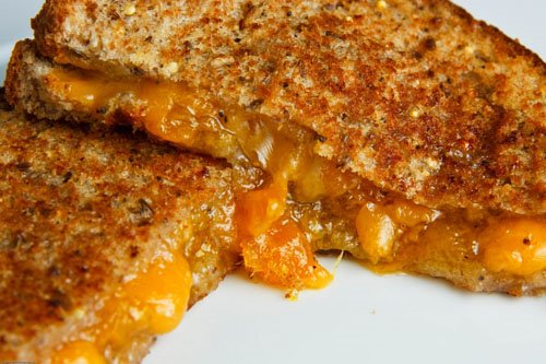 Grilled Cheese Sandwich with Mango and Cardamom Jam
