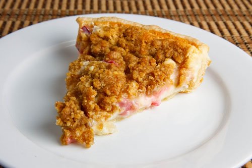 Rhubarb Sour Cream Pie