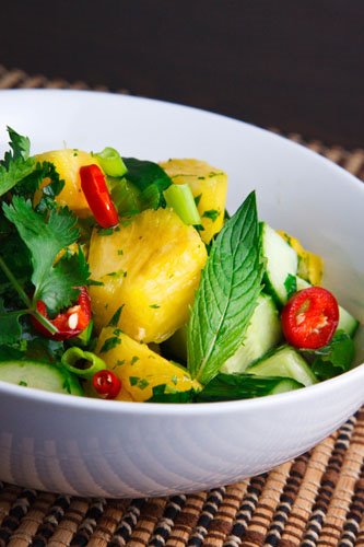 Thai Cucumber and Pineapple Salad