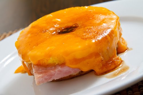 Ham and pineapple melts