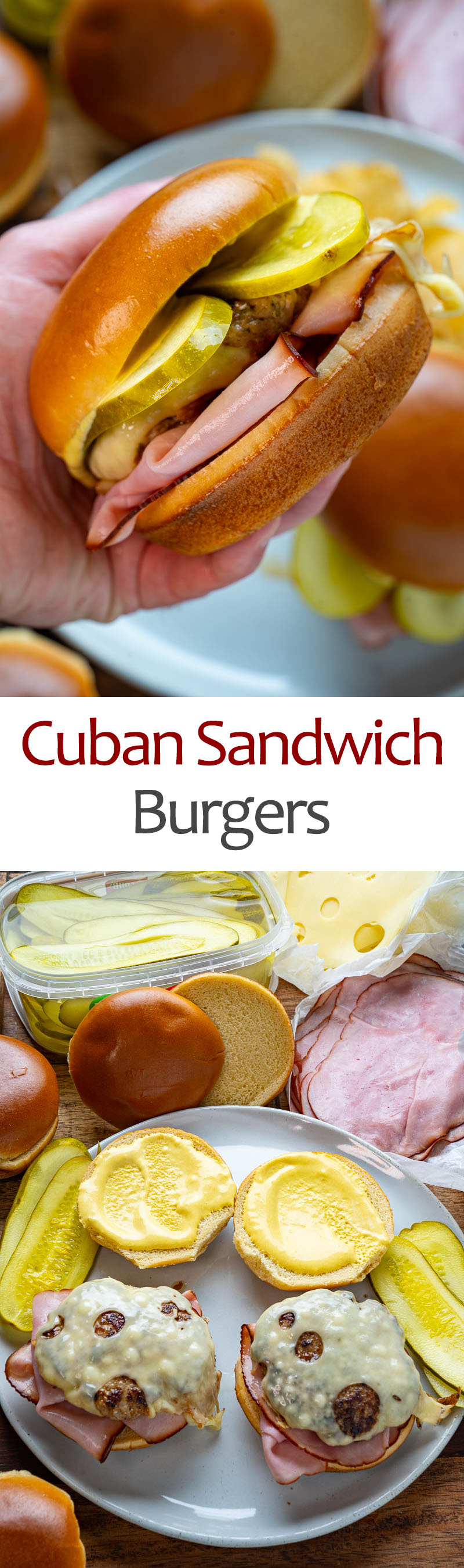 Cuban Sandwich Burgers