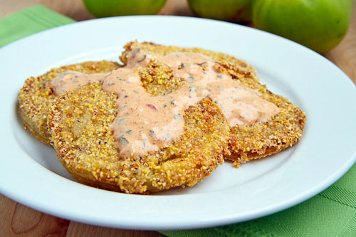 Buttermilk Marinated Fried Green Tomatoes