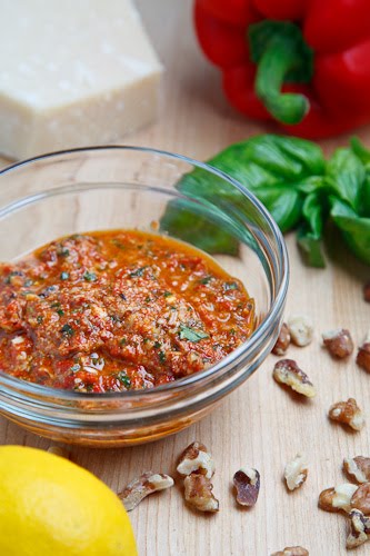 Roasted Red Pepper and Walnut Pesto