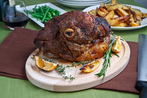 Greek Style Roast Leg Of Lamb With Lemon Roasted Potatoes Closet Cooking