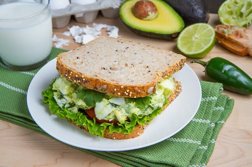 Guacamole Egg Salad Sandwich