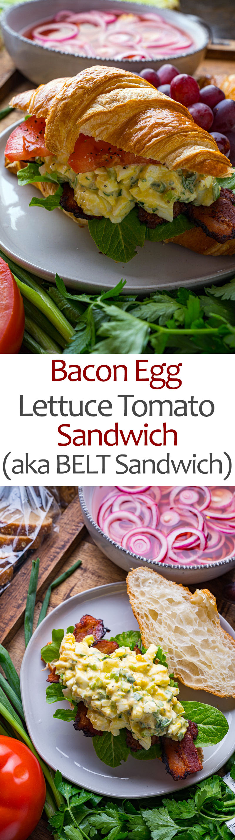Bacon Egg Lettuce Tomato Sandwich (aka BELT Sandwich)