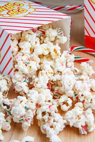 Peppermint Candy Cane Popcorn