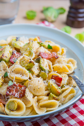 Roasted Brussels Sprout Carbonara