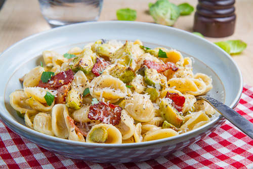 Roasted Brussels Sprout Carbonara