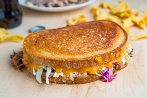BBQ Pulled Pork Grilled Cheese