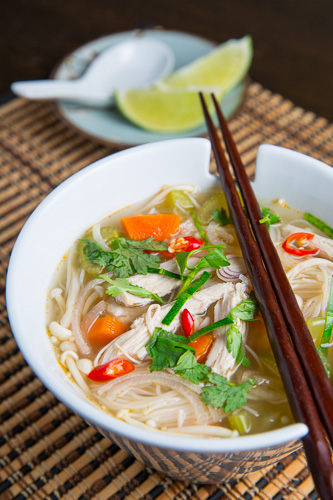 Tom Yum Gai (Thai Hot and Sour Chicken Soup)