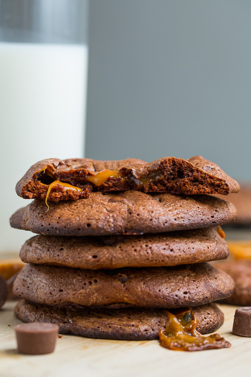 Fudgy Rolo Brownie Cookies