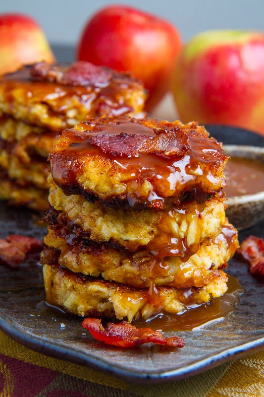 Apple, Cheddar and Bacon Fritters in Caramel Sauce | Homemade Mother's Day Brunches