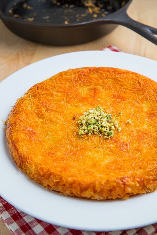 Kanafeh/Künefe (Sweet Cheese Pastry)