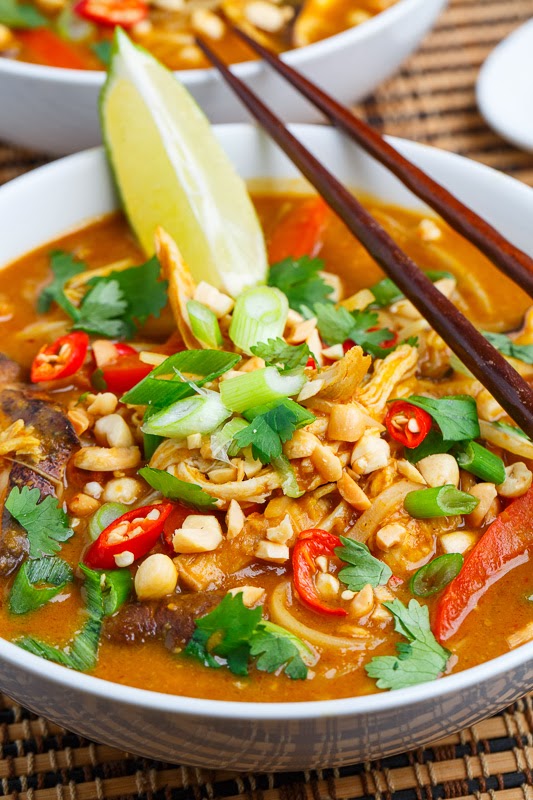Thai Peanut Chicken Noodle Soup Closet Cooking