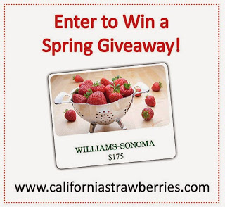 California Strawberries $175 Williams-Sonoma gift card giveaway!