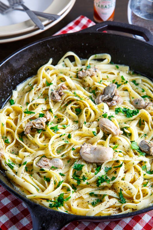 Chargrilled Oyster Pasta