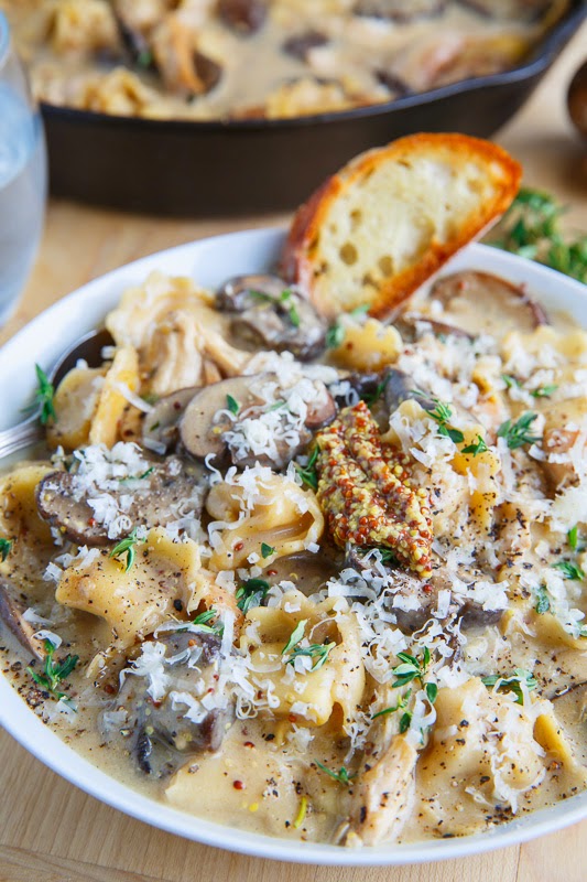 Asiago Chicken and Mushroom Tortellini Soup | 16 Delish Tortellini Recipes 