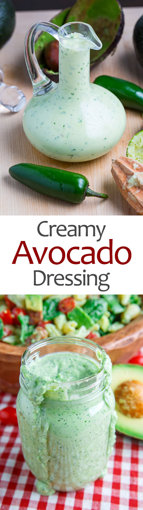 Creamy Avocado Dressing (aka Guacamole Buttermilk Dressing)
