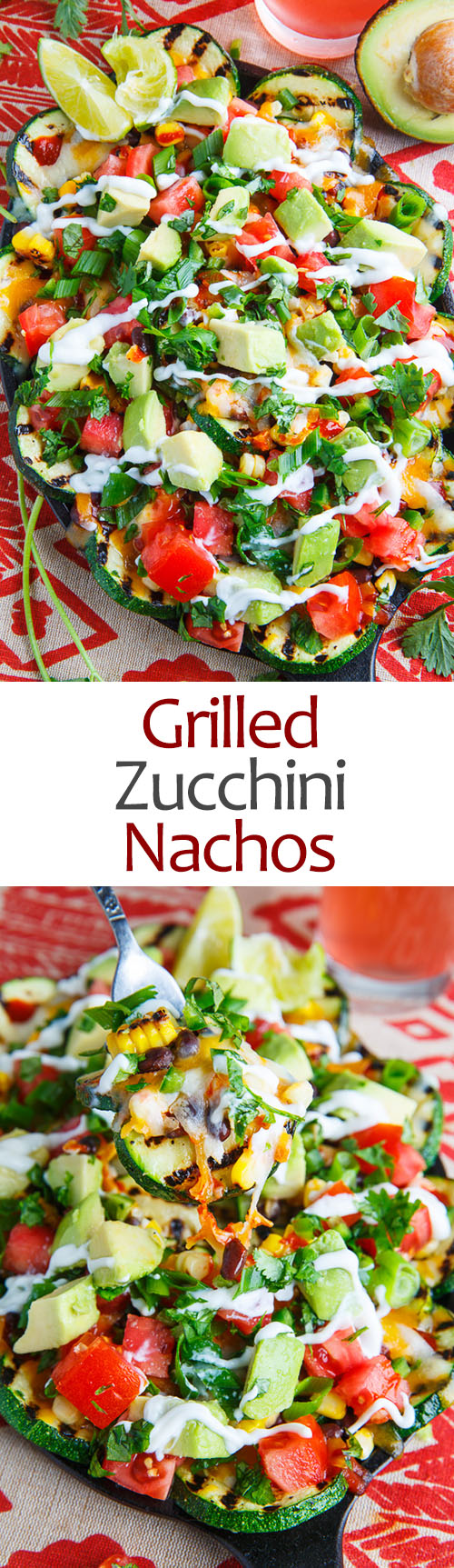 Grilled Zucchini Nachos