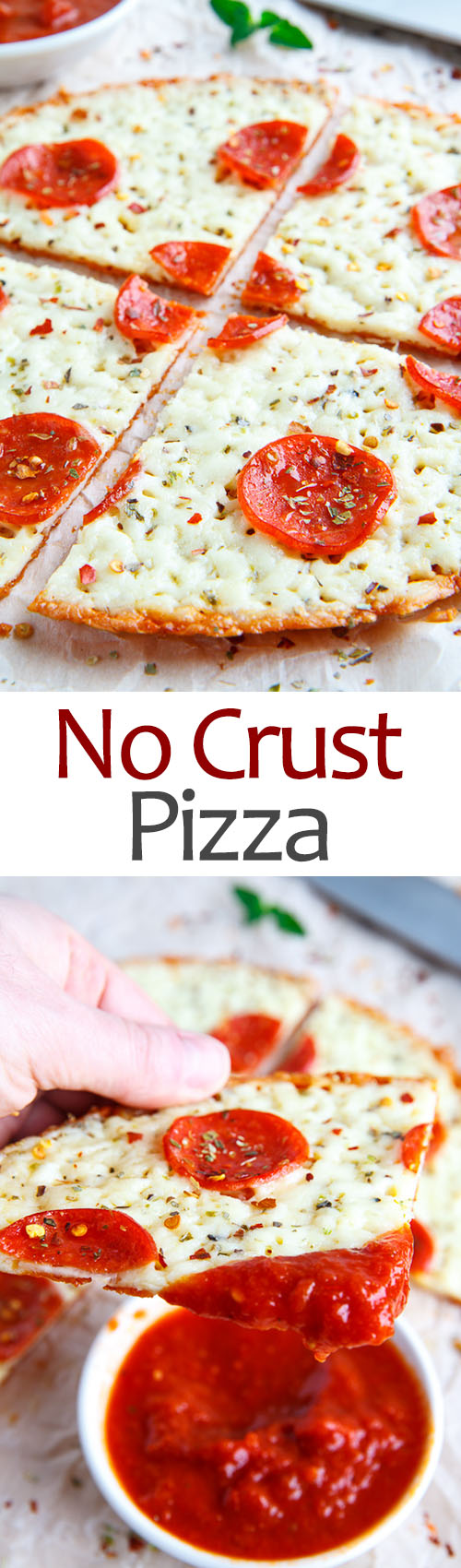 No Crust Pepperoni Pizza