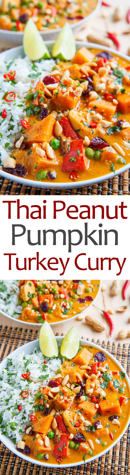 Thai Peanut Pumpkin Turkey Curry