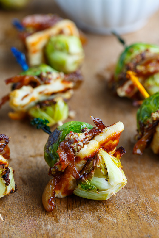 Roasted Brussels Sprouts and Halloumi Sliders