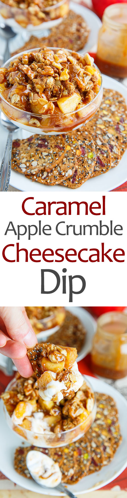 Caramel Apple Crumble Cheesecake Dip