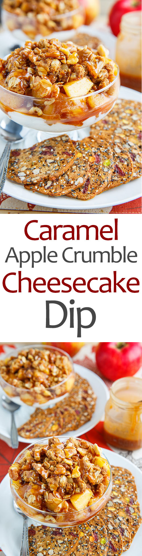 Caramel Apple Crumble Cheesecake Dip