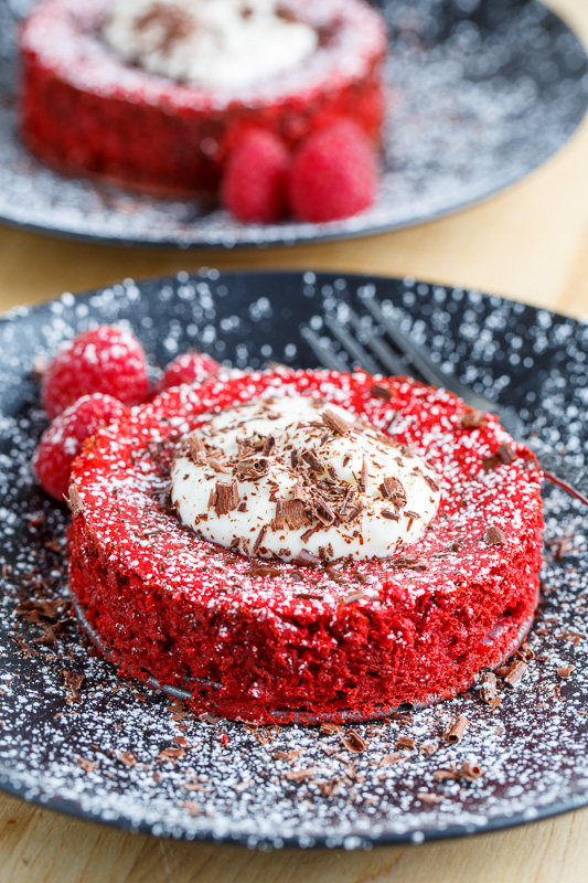Chocolate Red Velvet Cheesecake for Two
