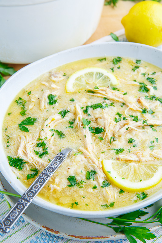 Avgolemono Soup (aka Greek Lemon Chicken Soup) - Closet Cooking