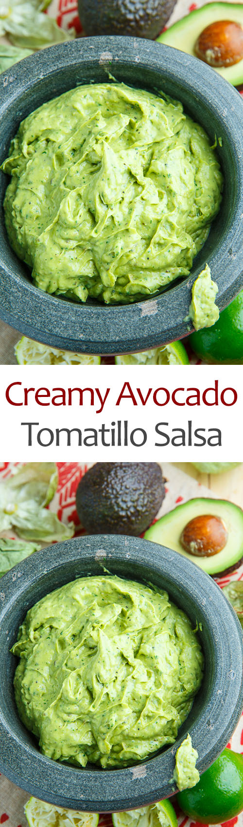 Creamy Avocado and Tomatillo Salsa