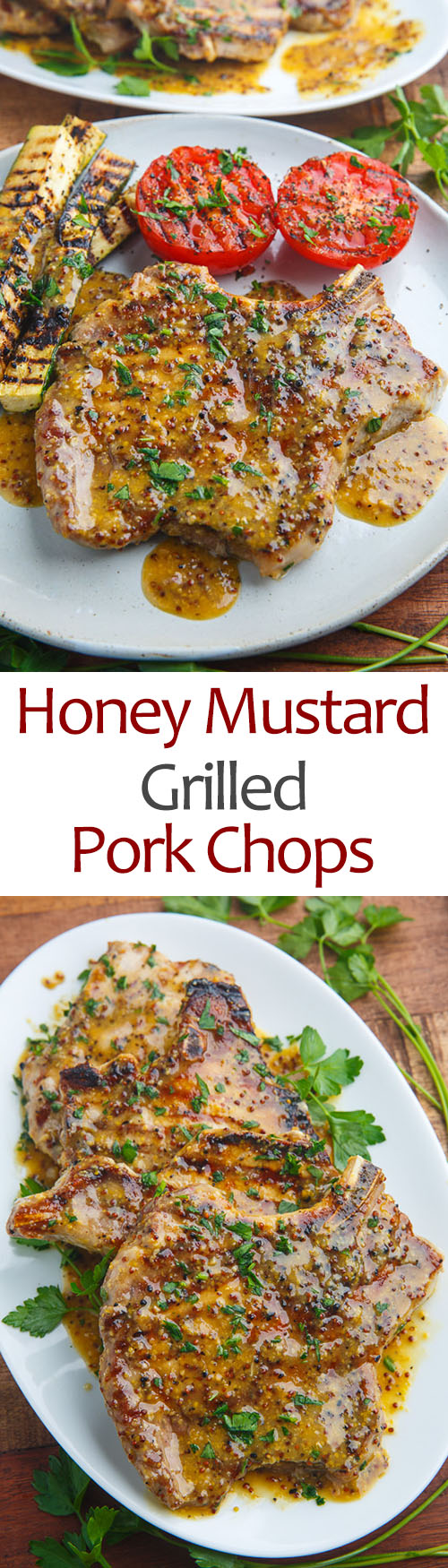 Honey Mustard Grilled Pork Chops
