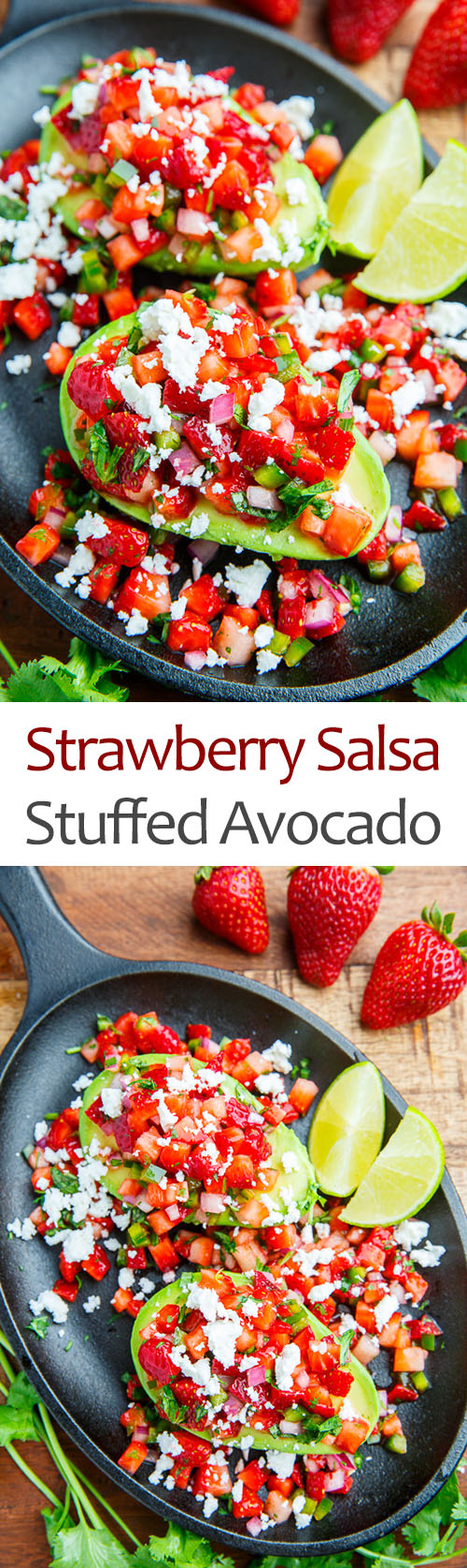 Strawberry Salsa Stuffed Avocado