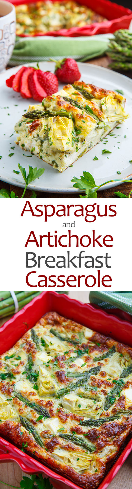 Asparagus and Artichoke Breakfast Casserole