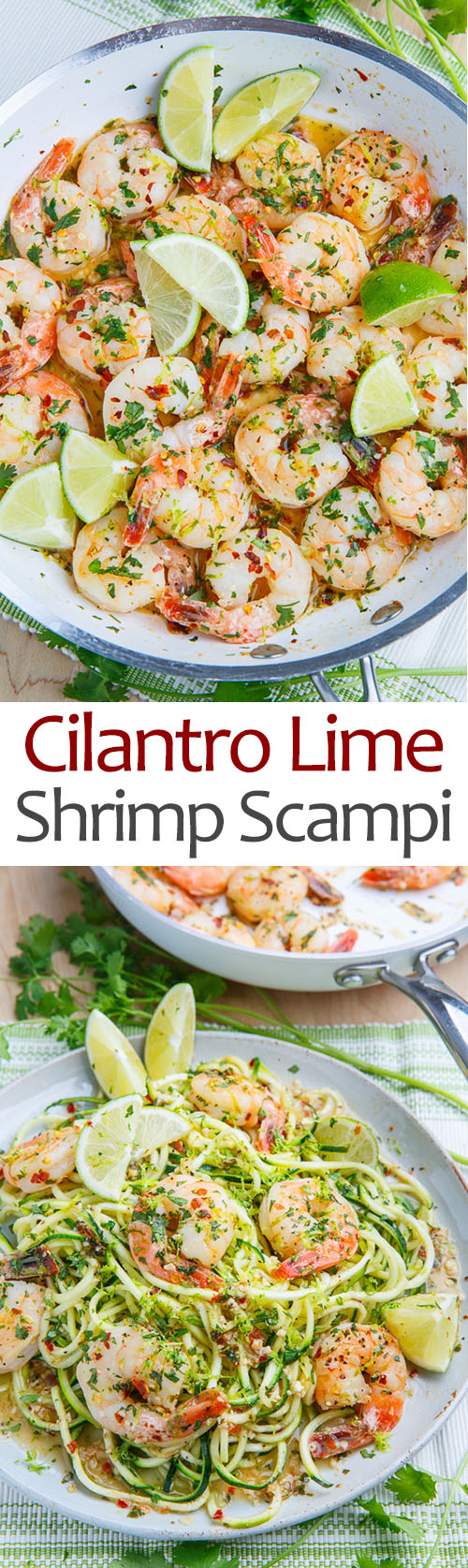 Cilantro Lime Shrimp Scampi
